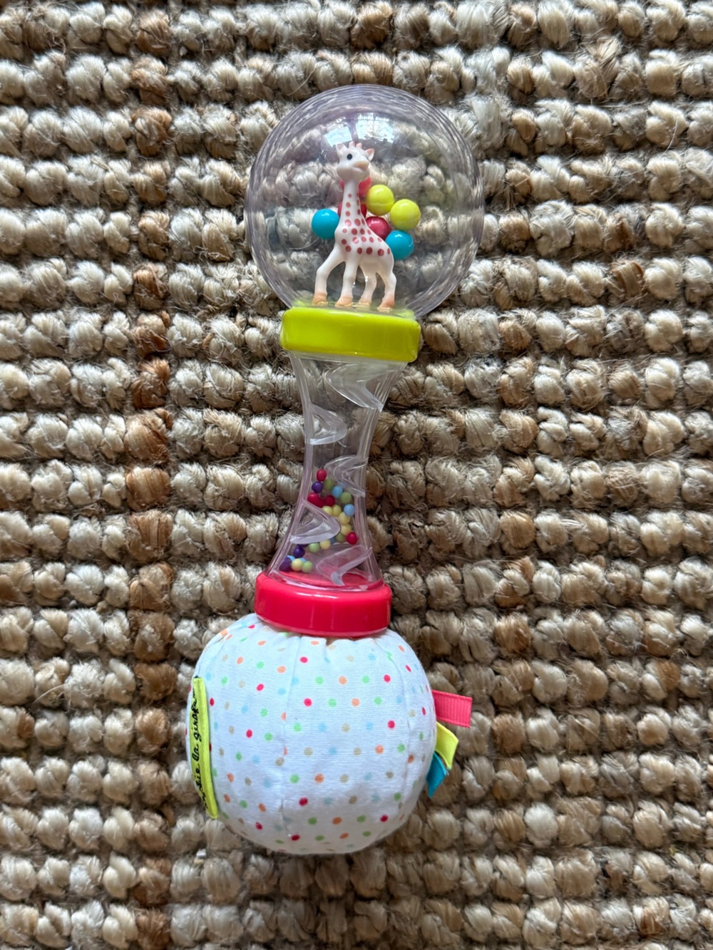 Sophie la Girafe Baby Sensory Rattle Crinkle Toy, Soft Maracas Rattle - LIKE NEW